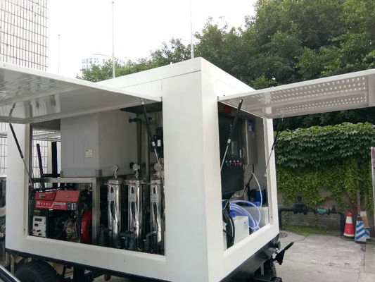 露天工学 トラック上での移動式水浄化システム