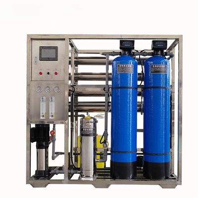 1TPH 2.1kW-380-415V 2xFRPタンク 塩水の逆オスモス水源
