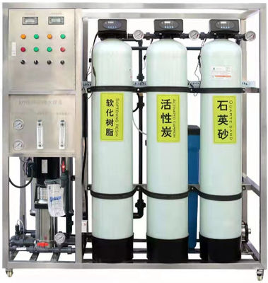 1TPH 2.1kW-380-415V 3xFRPタンク 塩水の逆オスモス水源