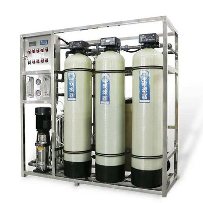 1TPH 2.1kW-380-415V 3xFRPタンク 塩水の逆オスモス水源