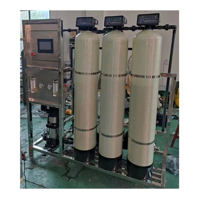 1TPH 2.1kW-380-415V 3xFRPタンク 塩水の逆オスモス水源