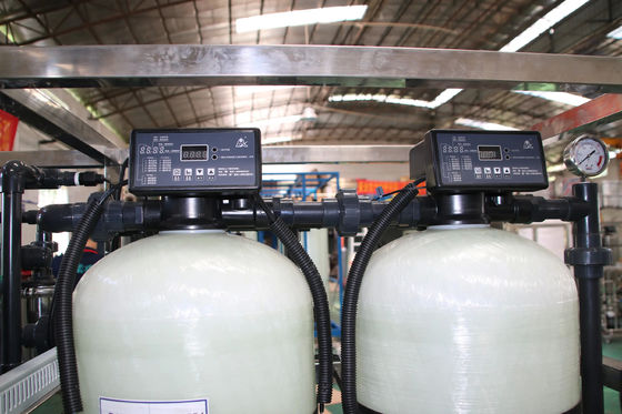 2TPH 3.0kW-380-415V 2xFRPタンク 塩水の逆オスモス水源