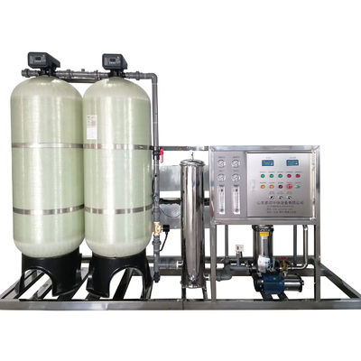 4TPH 5.5kW-380-415V 2xFRPタンク 塩水の逆オスモス水源