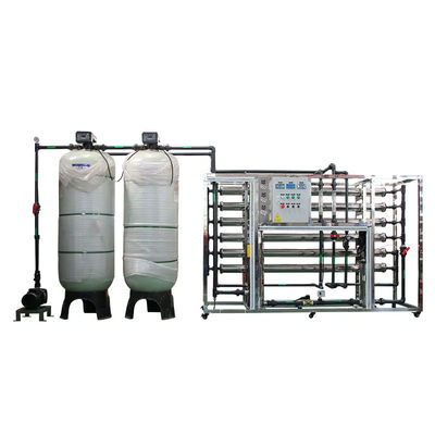 5TPH 7.4kW-380-415V 2xFRPタンク 塩水の逆オスモス水源