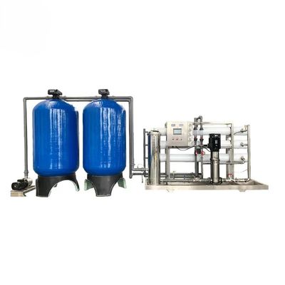 10TPH 19kW-380-415V 2xFRPタンク 塩水の逆オスモス水源