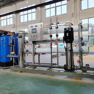 10TPH 19kW-380-415V 2xFRPタンク 塩水の逆オスモス水源