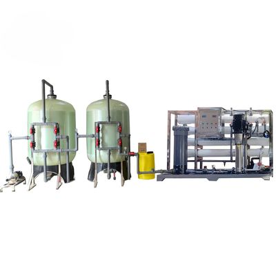 10TPH 19kW-380-415V FRPタンク 塩水の逆オスモス水源