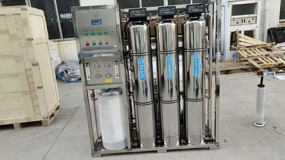 500L/H 3xSS304 タンク 塩水 逆オスモス水 プラント
