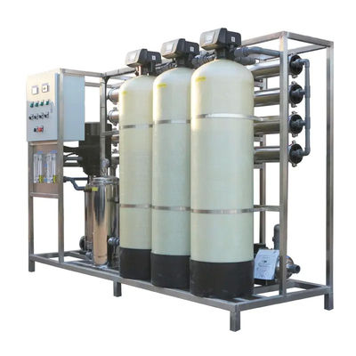 2TPH 3xFRP タンク 逆オスモス水処理装置 食品・飲料工場