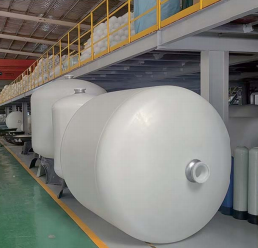 FRP 圧力タンク 1354 φ325×1400mm 2.5'スレッド 2.0-2.5 T/H 強化固化