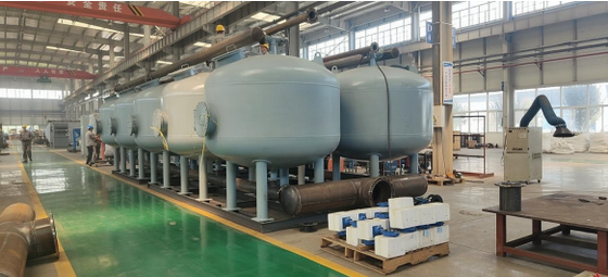 高流量容量と水浄化のためのカスタマイズされた設計の産業マルチメディアフィルター容器