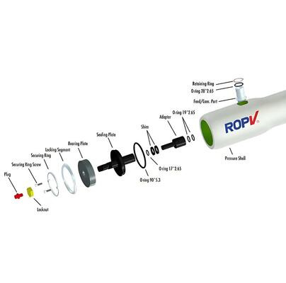 逆浸透システム用高強度耐食性耐久性ROメンブレンロックキットセグメントアセンブリ