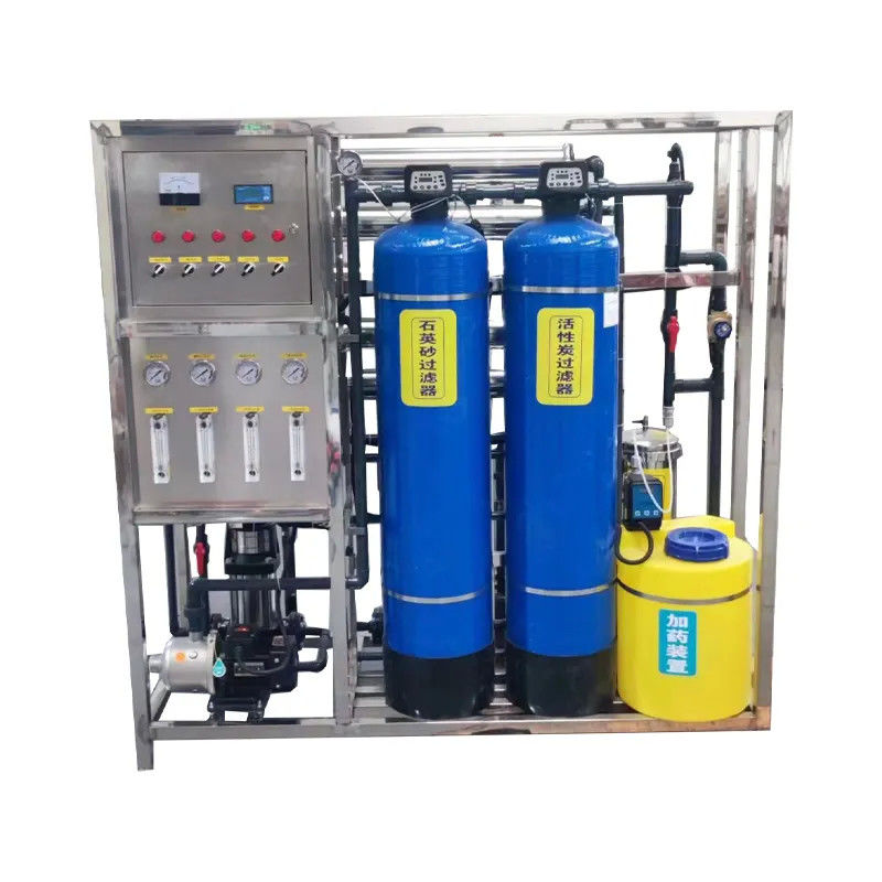1.5tph 2xFRP タンク 塩水の逆オスモス水源 農業用